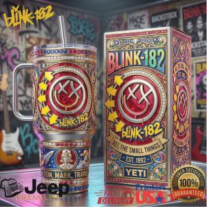 Blink 182 All The Small Things Tour 2026 Retro Punk Style Gifts for Fans Stainless Steel Insulated Tumbler