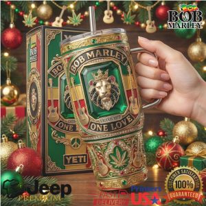 Bob Marley Exodus 1977 One Love Reggae Lion Retro 20oz Music Fan Gifts Stainless Steel Insulated Tumbler