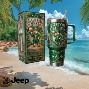 Boston Celtics NBA Basketball Bleed Green Championship Legacy Dynasty Gifts For Fans Stainless Steel Insulated Tumbler