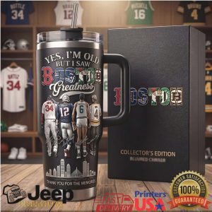 Boston City Of Champions Legends Tribute Retro 20oz Collector Gift For Fans Stainless Steel Insulated Tumbler