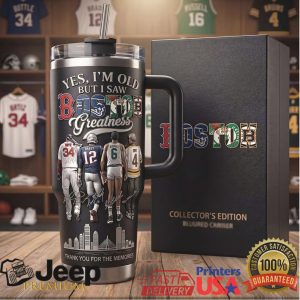 Boston City Of Champions Legends Tribute Retro 20oz Collector Gift For Fans Stainless Steel Insulated Tumbler