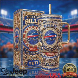 Buffalo Bills Mafia Est 1960 Vintage 20oz Football Fan Gift Stainless Steel Insulated Tumbler