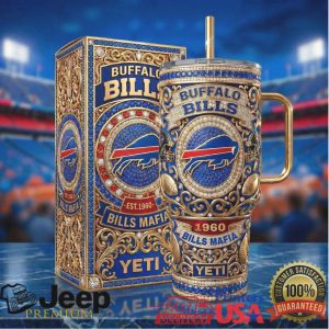Buffalo Bills Mafia Est 1960 Vintage 20oz Football Fan Gift Stainless Steel Insulated Tumbler