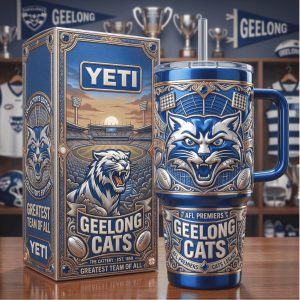 Carlton Football Club The Blues Tradition of Greatness 2026 Retro 20oz Fans Stainless Steel Insulated Tumbler