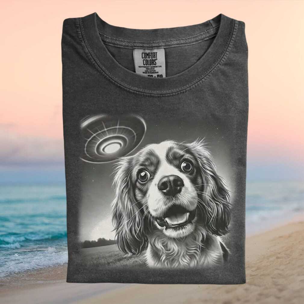 Cavalier King Charles Spaniel UFO Alien Spaceship T Shirt Cavalier King Charles Spaniel UFO Alien Spaceship T Shirt