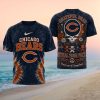 Chicago Bears Football Mascot Helmet Orange 3D Graphic T Shirt Chicago Bears Football Mascot Helmet Orange 3D Graphic T Shirt