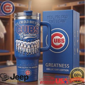 Chicago Cubs Greatness Collector Edition Retro 20oz Memorial Gift For Fans Stainless Steel Insulated Tumbler