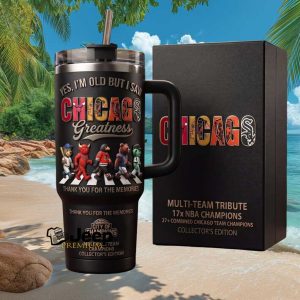 Chicago Greatness Multi Team 17x NBA Champions City of Champions Collector Edition Stainless Steel Insulated Tumbler