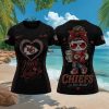 Chicago Football Heart Locked In Sparkle Mascot Girl Sports T shirt Chicago Football Heart Locked In Sparkle Mascot Girl Sports T shirt