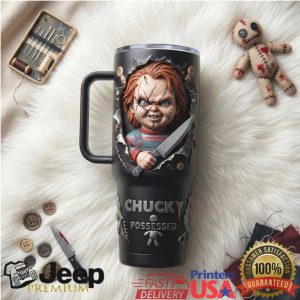 Chucky Child's Play Possessed Horror Movie Vintage Retro 40oz Gift For Fans Stainless Steel Insulated Tumbler