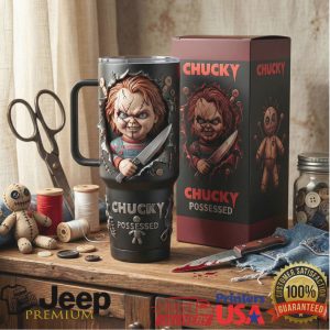 Chucky Child's Play Possessed Horror Movie Vintage Retro 40oz Gift For Fans Stainless Steel Insulated Tumbler