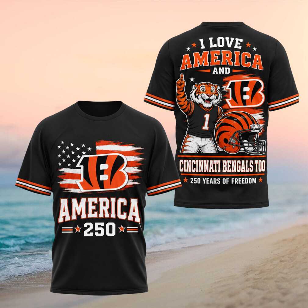 Cincinnati Bengals America 250 Years Of Freedom T Shirt Cincinnati Bengals America 250 Years Of Freedom T Shirt
