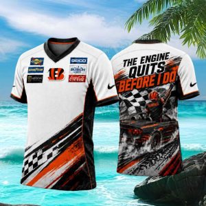 Cincinnati Bengals Racing The Engine Quits Before I Do T Shirt