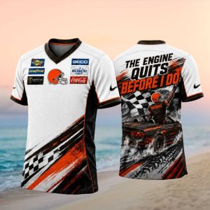 Cleveland Football Racing The Engine Quits Before I Do T Shirt
