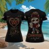Cowboys Cute Kitty Rhinestone Heart Women Football T Shirt Cowboys Cute Kitty Rhinestone Heart Women Football T Shirt