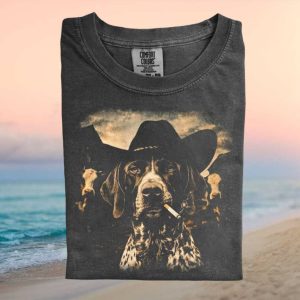 Cowboy German Shorthaired Pointer Western Dog T Shirt