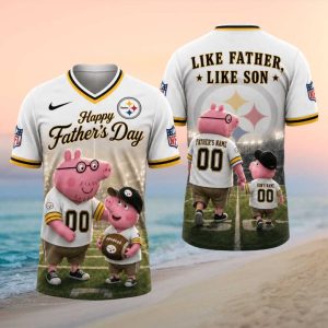 Custom Pittsburgh ST Shirtlers Father’s Day Apparel Like Father Like Son Personalized T Shirt