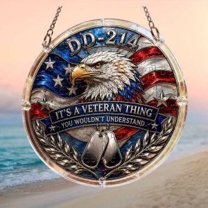 DD 214 It's A Veteran Thing You Wouldn't Understand Patriotic Eagle Ornament