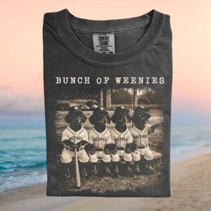 Dachshund Bunch Of Weenies Baseball Team Vintage T Shirt