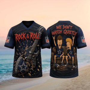 Dallas Cowboys Beavis and ButHead Rock And Roll Football T Shirt