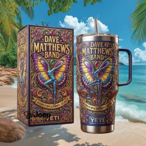Dave Matthews Band Butterfly 30 Years Music Memories Charlottesville VA Stainless Steel Insulated Tumbler