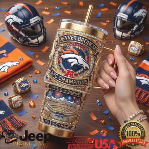 Denver Broncos AFC Champions United In Orange Mile High Magic Retro Gifts Stainless Steel Insulated Tumbler