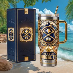 Denver Nuggets Est 1967 Mile High Legacy 2026 Vintage Fans Stainless Steel Insulated Tumbler