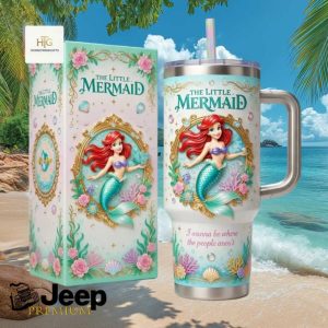 Disney The Little Mermaid Ariel Under The Sea Princess Gifts For Girls Stainless Steel Insulated Tumbler