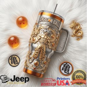 Dragon Ball Goku Limit Break Legend 2026 Retro 40oz Gold Gifts for Men Stainless Steel Insulated Tumbler