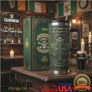 Dropkick Murphys 10 Years of Service Celtic Retro 20oz Fan Gift Stainless Steel Insulated Tumbler