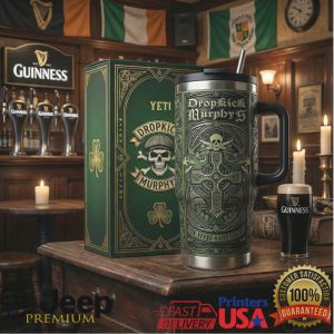 Dropkick Murphys 10 Years of Service Celtic Retro 20oz Fan Gift Stainless Steel Insulated Tumbler
