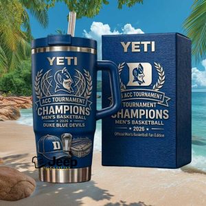 Duke Blue Devils 2026 ACC Tournament Champions Men's Basketball Fan Gift Stainless Steel Insulated Tumbler