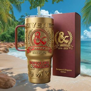 Dungeons & Dragons 52nd Anniversary Red Dragon D&D Collector 40oz Tumbler