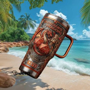 Dungeons and Dragons Natural 20 Roll For Initiative Fantasy RPG Gamer Gift Stainless Steel Insulated Tumbler