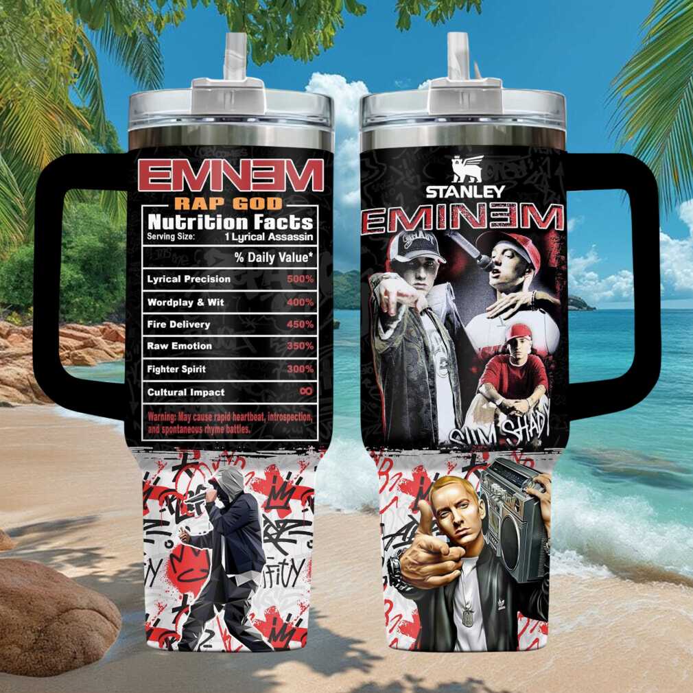 Eminem Rap God Slim Shady Nutrition Facts Retro Hip Hop Stainless Steel Insulated Tumbler Eminem Rap God Slim Shady Nutrition Facts Retro Hip Hop Stainless Steel Insulated Tumbler