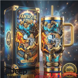 Fantastic Four Marvel Cosmic Heroes Retro Comic 2026 Fans Gift Stainless Steel Insulated Tumbler