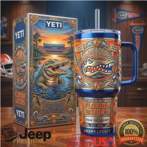 Florida Gators Fear The Swamp Saturday Legacy 2026 Vintage 20oz Fan Stainless Steel Insulated Tumbler