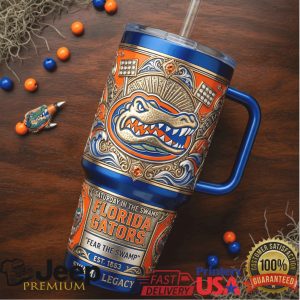 Florida Gators Fear The Swamp Saturday Legacy 2026 Vintage 20oz Fan Stainless Steel Insulated Tumbler