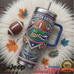 Florida Gators The Swamp Dynasty Edition NCAA Football 2026 Retro Gifts For Fans Stainless Steel Insulated Tumbler