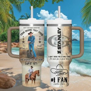 George Strait Cowboys And Dreamers Tour 2024 Retro Country Fan Gift Stainless Steel Insulated Tumbler