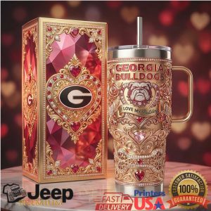 Georgia Bulldogs I Love My Bulldog 2026 Retro 20oz Fan Gift Stainless Steel Insulated Tumbler