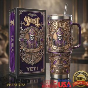 Ghost Band 20th Anniversary Est 2006 Papa Emeritus Retro 20oz Stainless Steel Insulated Tumbler