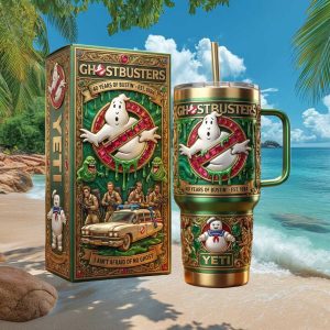 Ghostbusters 40 Years of Bustin 1984 Retro Movie Fans Anniversary Gift Stainless Steel Insulated Tumbler