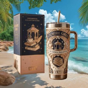 Gilmore Girls Stars Hollow In Omnia Paratus Retro 20oz Coffee Lover Gift Stainless Steel Insulated Tumbler