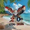 Custom Name Growing Old Together Since 1990 Patriotic Couple Ornament Custom Name Growing Old Together Since 1990 Patriotic Couple Ornament
