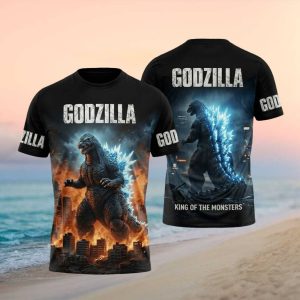 Godzilla 70th Anniversary King Of The Monsters Graphic T Shirt