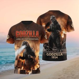 Godzilla King of the Monsters 1954 Vintage Retro T Shirt