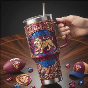 Gold Coast Suns Queensland AFL Team 2026 Retro 20oz Gift For Men Stainless Steel Insulated Tumbler