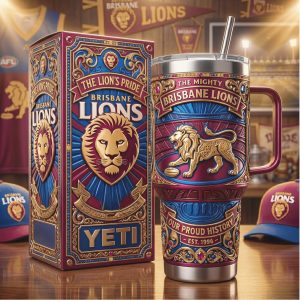 Gold Coast Suns Queensland AFL Team 2026 Retro 20oz Gift For Men Stainless Steel Insulated Tumbler