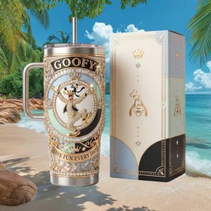 Goofy Disney Have Fun Every Day Vintage 20oz Style Kids Fans Gift Stainless Steel Insulated Tumbler